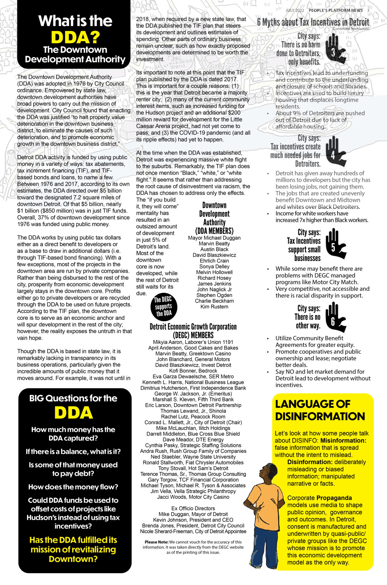 What is the DDA - Detroit People's Platform | Detroit People's Platform